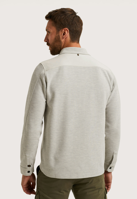 Jersey Waffle Shirt Jacket