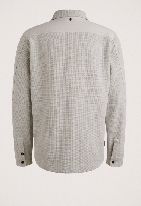 Jersey Waffle Shirt Jacket