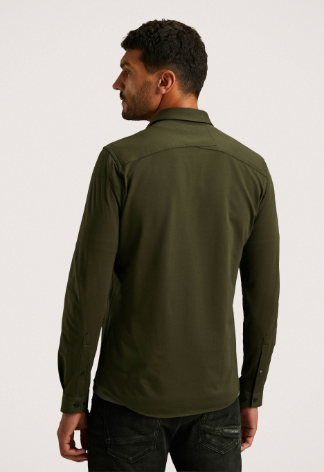 Overhemd Van Twill Jersey