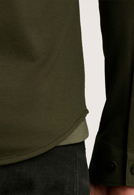 Overhemd Van Twill Jersey