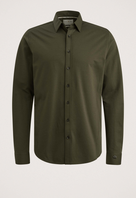 Overhemd Van Twill Jersey