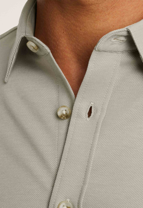 Overhemd Van Twill Jersey