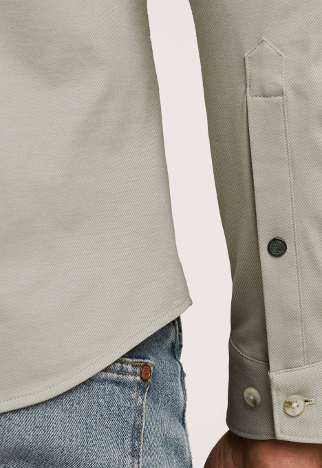 Overhemd Van Twill Jersey