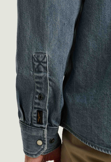 Denim Shirt Met Badges