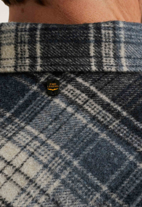 Woolblend Check Overshirt