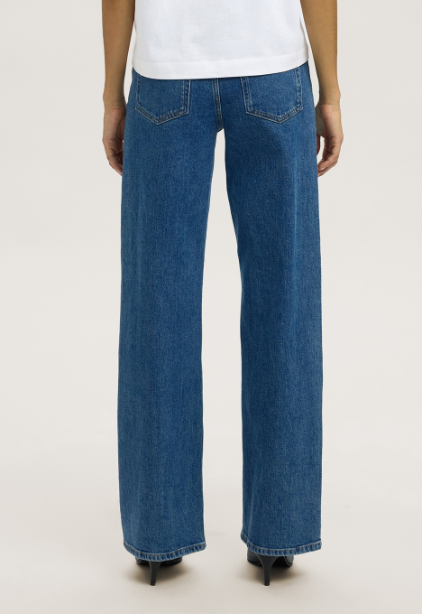 Hoog Getailleerde Wide Leg Jeans