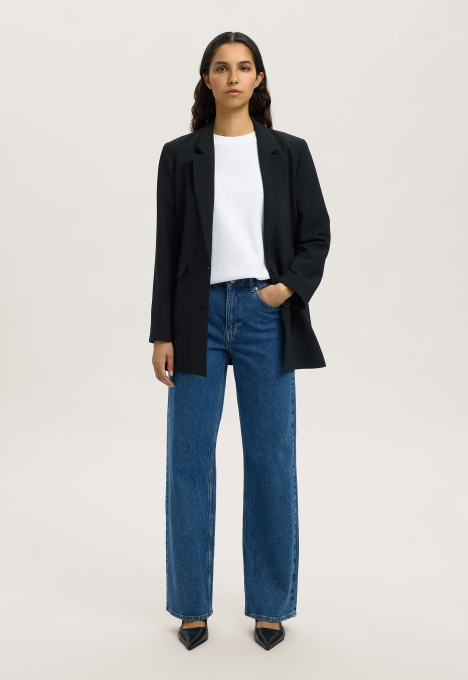 Hoog Getailleerde Wide Leg Jeans