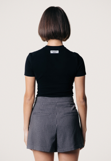 Ella Pinstripe Two Tone Skort