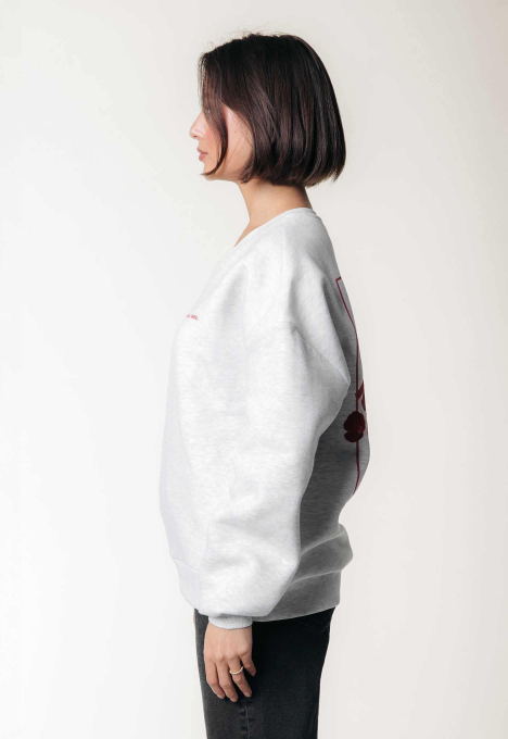 Flower square dropped shoulder