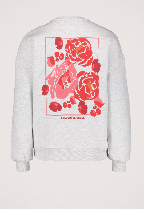 Flower square dropped shoulder