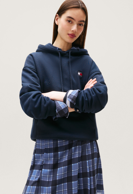 Boxy Badge Hoodie