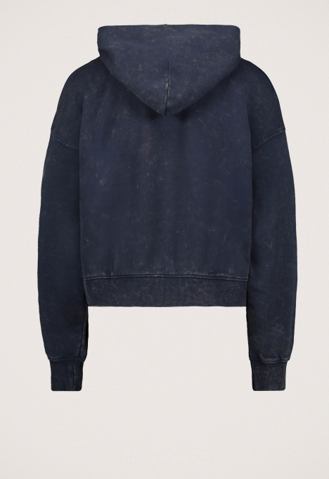 Washed A Line Script Hoodie