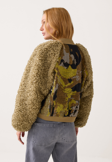 Jacquard Bomber Jacket  