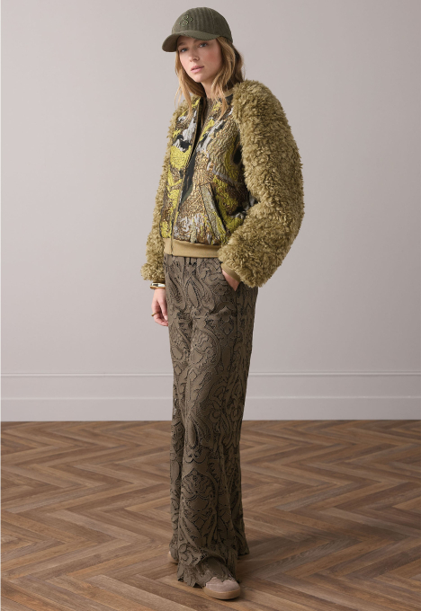 Jacquard Bomber Jacket