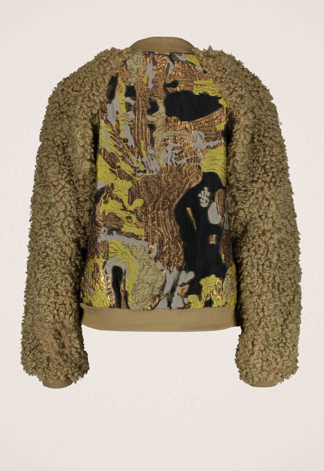 Jacquard Bomber Jacket  