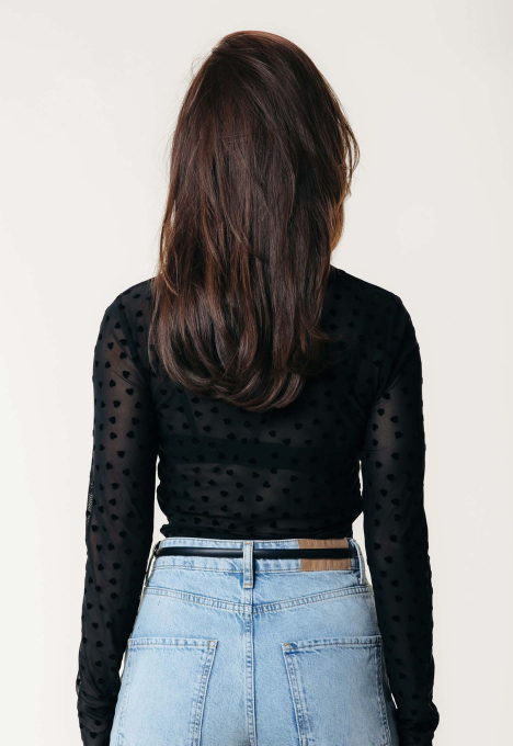 Neyo Hearts Mesh Turtleneck