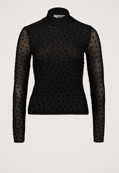Neyo Hearts Mesh Turtleneck