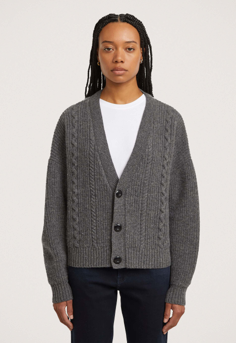 Cable Cropped Knit Vest