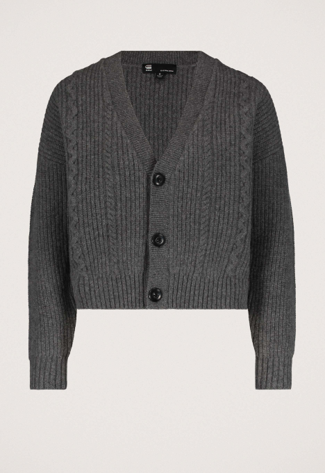 Cable Cropped Knit Vest