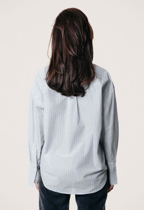 Talia Rhinestone Stripe Blouse