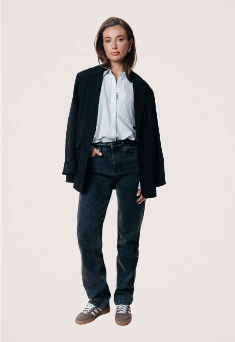 Talia Rhinestone Stripe Blouse