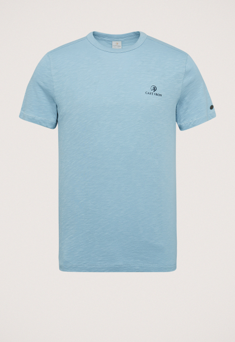 R-neck Co Slub T-shirt 
