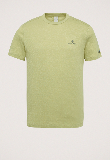 R-neck Co Slub T-shirt 