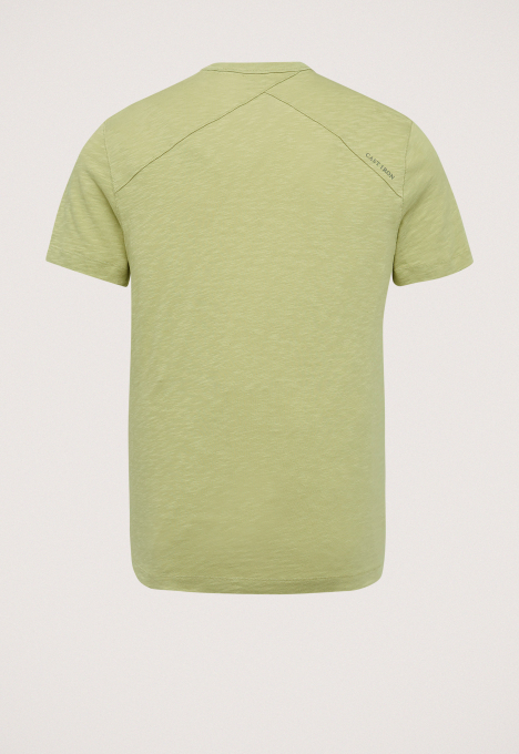 R-neck Co Slub T-shirt 
