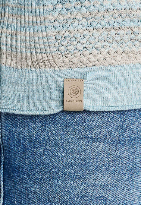 Crew Neck Slub Stripe Trui 