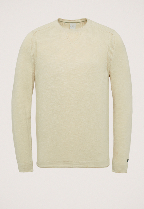 Crewneck Linen Slub Trui