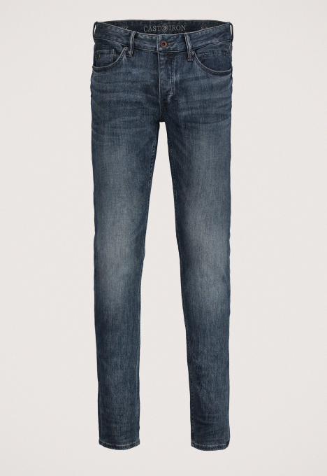 Riser Slim Structure Jeans