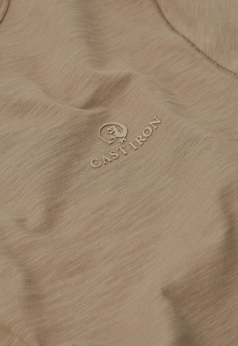 R-neck Co Slub T-shirt 