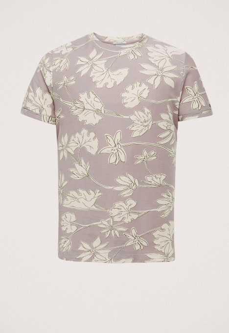 R-neck Co Twill T-shirt