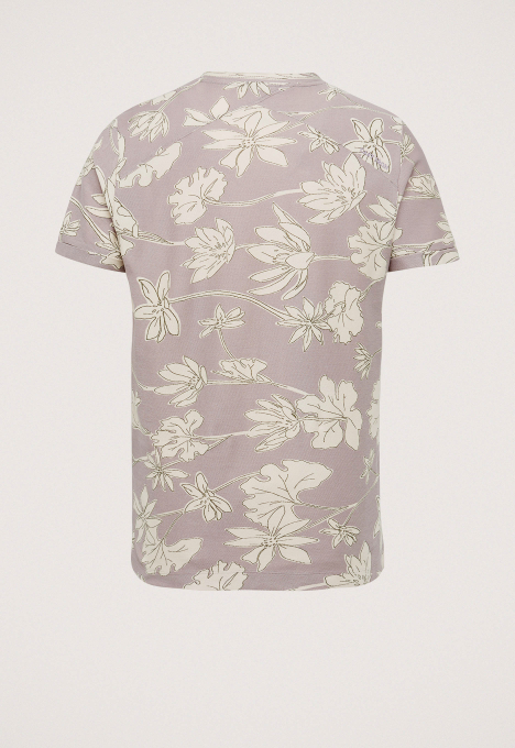 R-neck Co Twill T-shirt