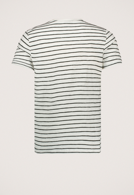 R-neck Co Slub T-shirt 