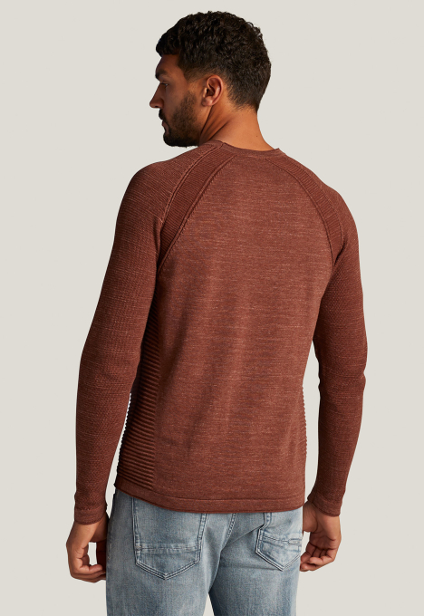 Heather Plated Crewneck Trui