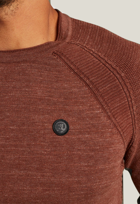 Heather Plated Crewneck Trui