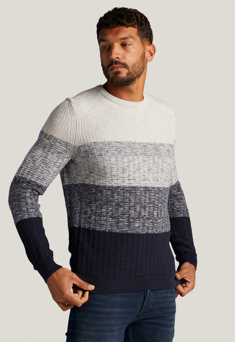 Casual Stripe Crewneck Trui