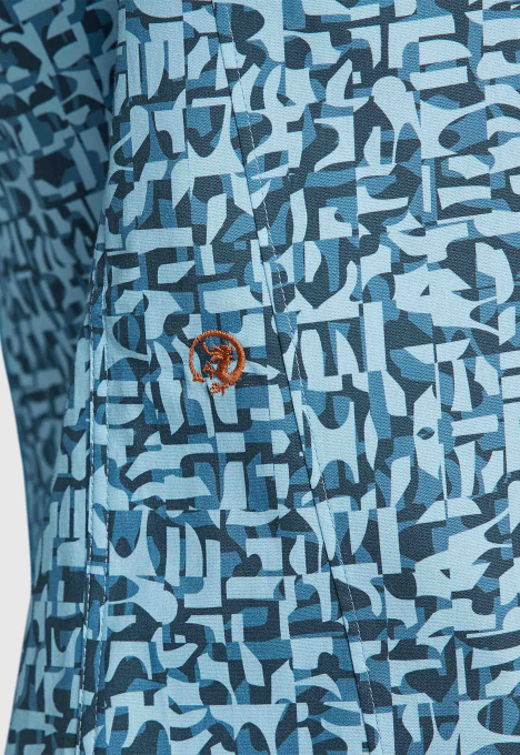 Print On Poplin Overhemd