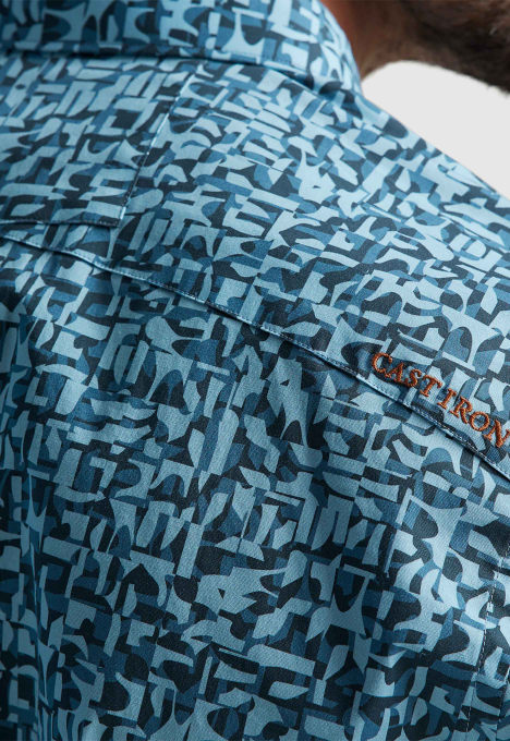 Print On Poplin Overhemd