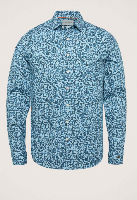 Print On Poplin Overhemd