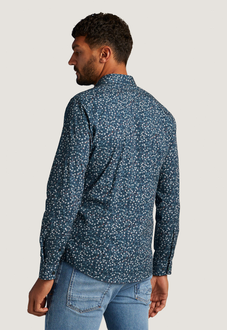 Print On Poplin Stretch Overhemd
