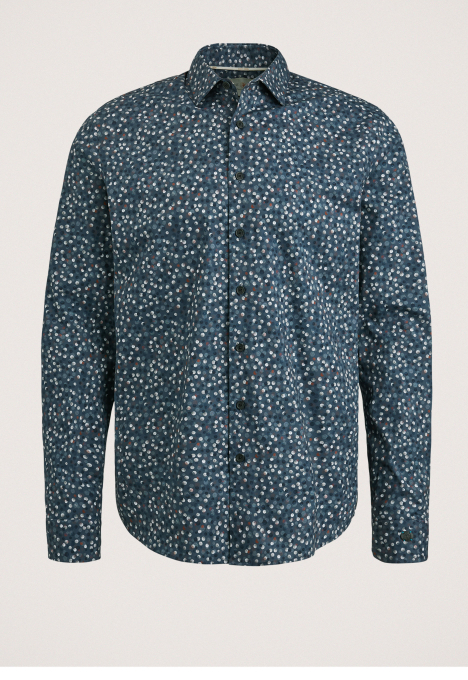 Print On Poplin Stretch Overhemd
