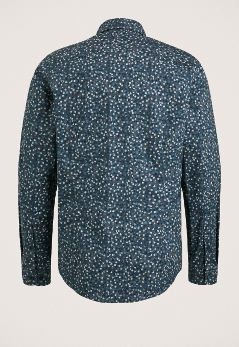 Print On Poplin Stretch Overhemd