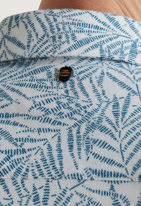 Print On Pique Jersey Overhemd 
