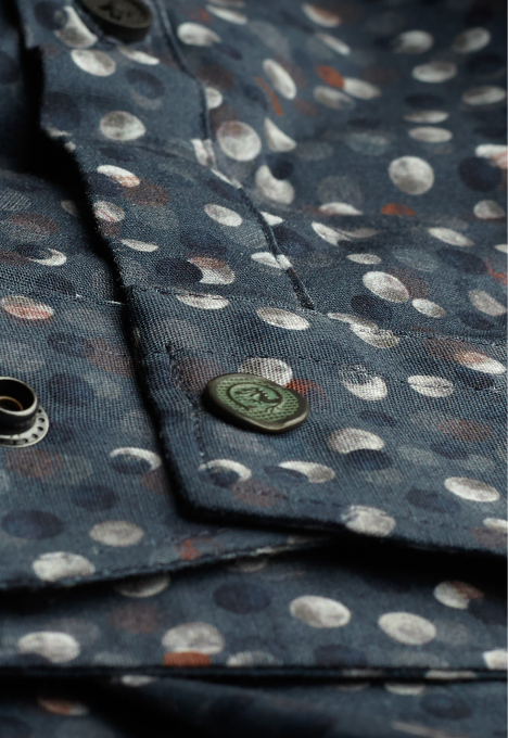 Print On Poplin Stretch Overhemd
