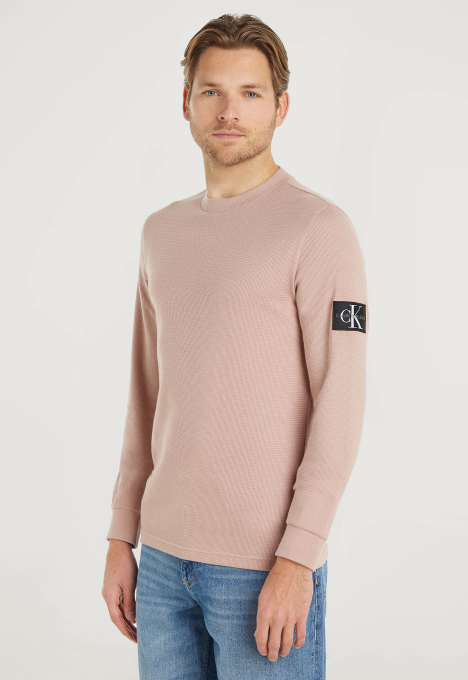 Monologo Badge Waffle Sweater