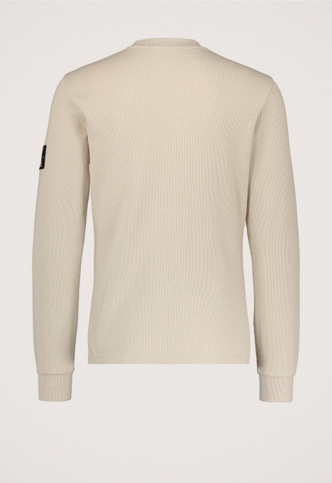Monologo Badge Waffle Sweater 