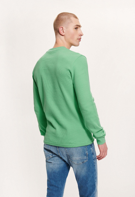 Monologo Badge Waffle Sweater 