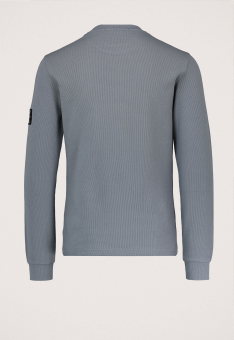 Monologo Badge Waffle Sweater 